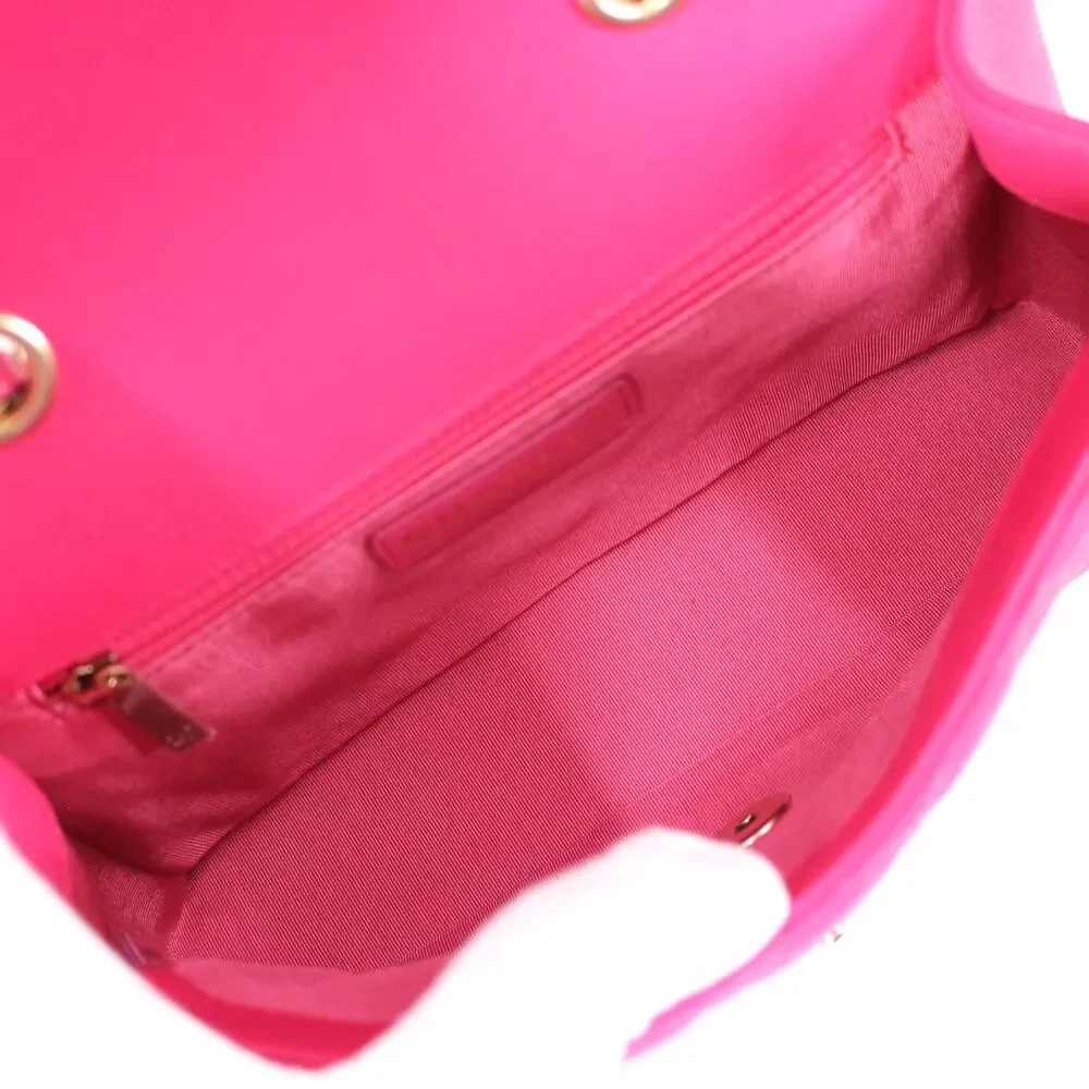 CHANEL Mini Pink Quilted Lambskin Mademoiselle Chic Mini Flap Bag Gold CC Logo - Picture 8 of 11